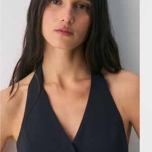 Aritzia Black Halter Top